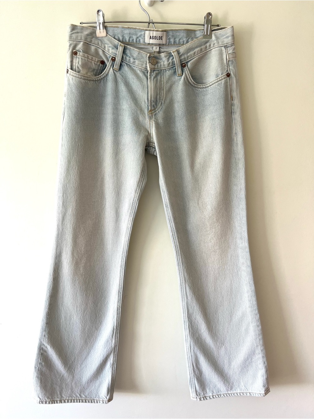 Agolde sample low rise boot ankle jeans size 27